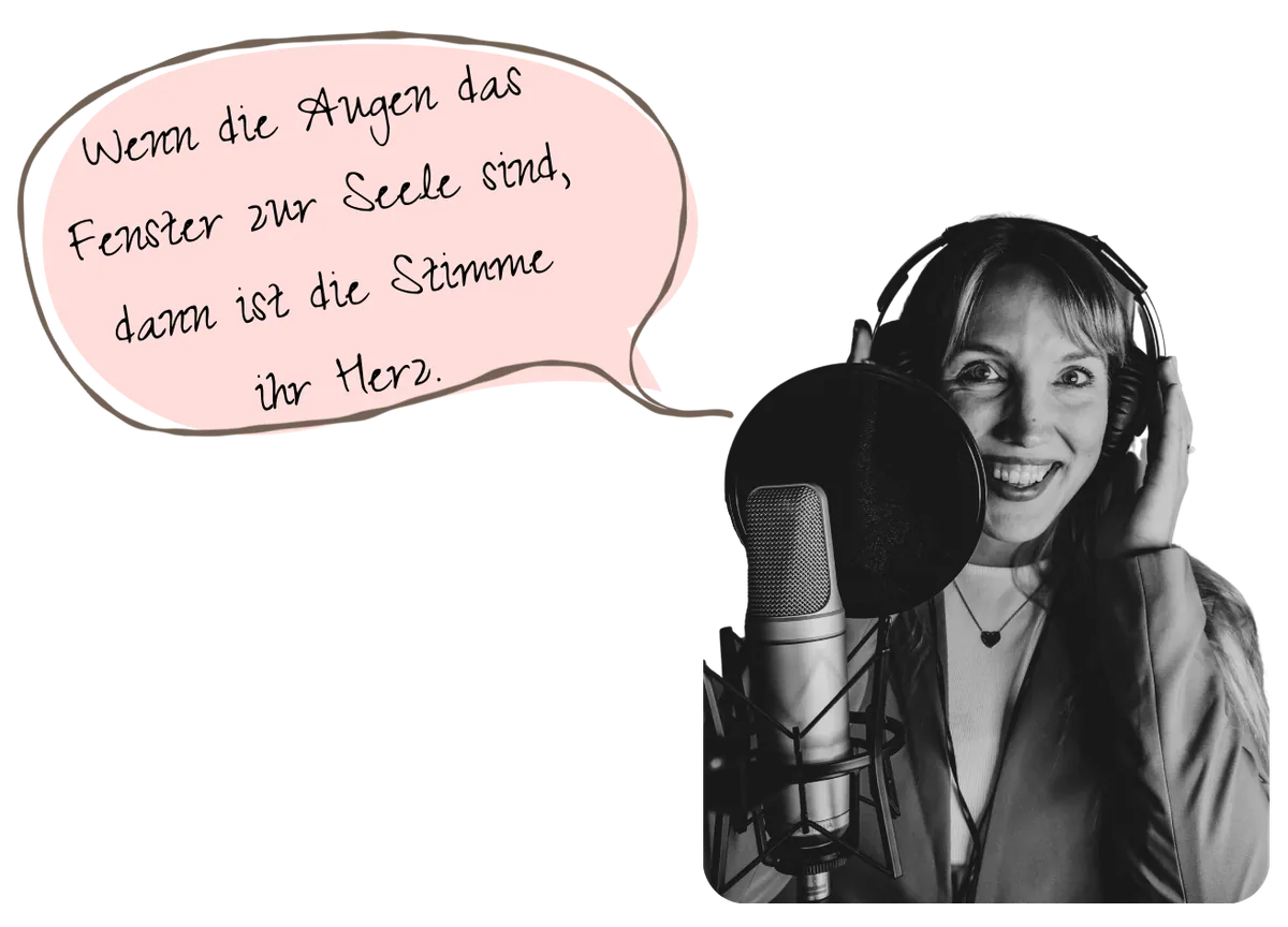 „Wenn die Augen das Fenster zur Seele sind, dann ist die Stimme ihr Herz.“ Jana Marie Backhaus-Tors im Studio