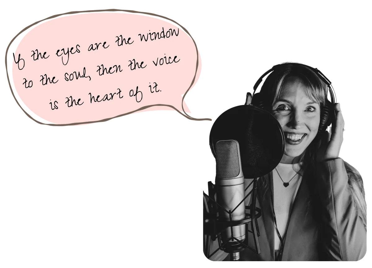 “If the eyes are the window to the soul, then the voice is the heart of it.” Jana Marie Backhaus-Tors in the studio